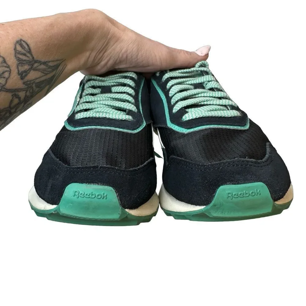 REEBOK Wmns Classic Leather Legacy AZ 'Black Future Teal' Size 8.5
